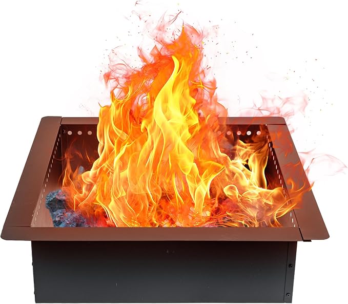 36 inch Square Fire Pit Ring, Heavy Duty Firepit Ring, DIY Campfire Insert by OutVue-EmbracetheGreatOutdoors