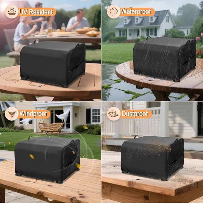 Grill Cover for NXR 3 Burner Portable Gas Grill, 25 inch Waterproof Outdoor - Image 6