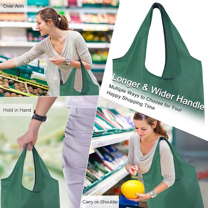BeeGreen Reusable Bags for Shopping Machine Washable 12 Pack Xlarge Grocery - Image 6