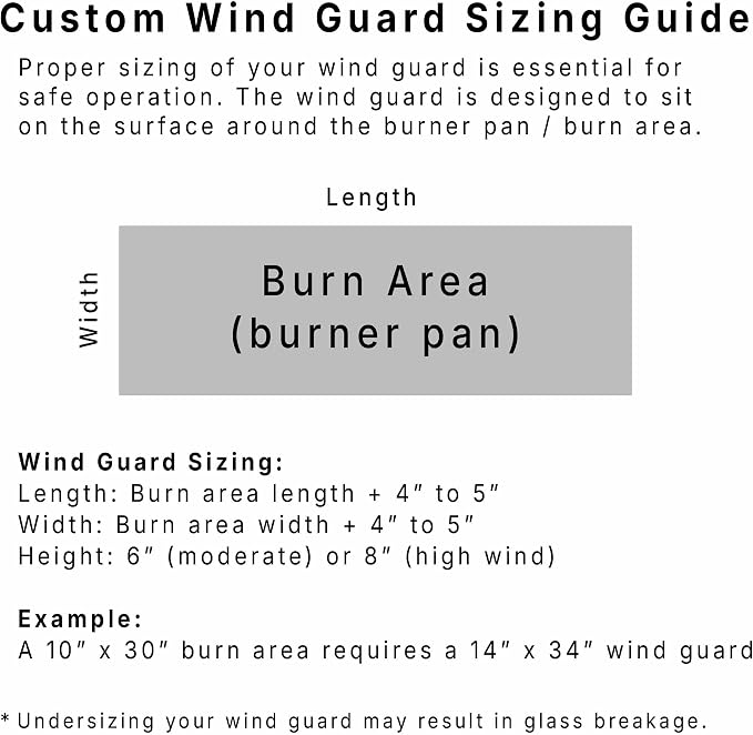 Custom Sized Wind Guard for Gas Fire Pits - Image 3