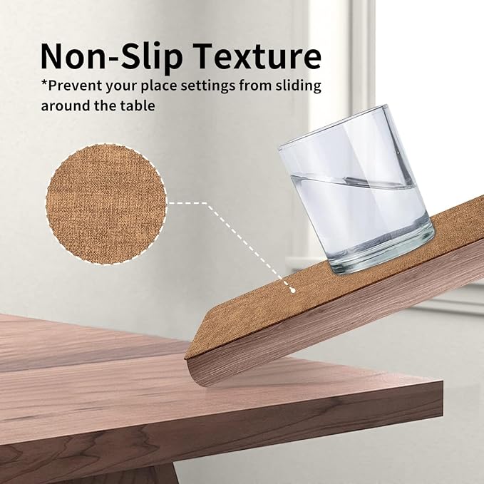Maxpearl 8-Piece PU Leather Placemats – Durable, Heat Resistant & Wipeable - Image 9