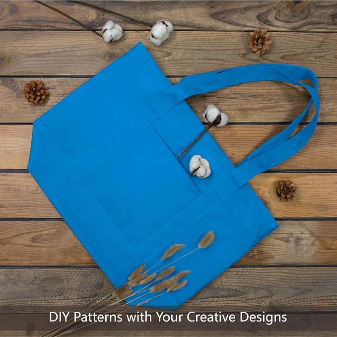 TOPDesign 6-Pack Canvas Tote Bags - Image 3