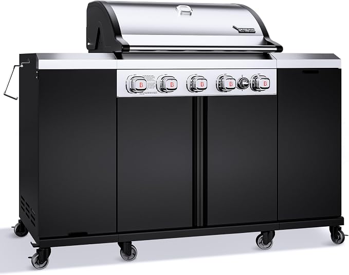 Brand-Man Propane Gas Grill Island Outdoor Kitchen & Storage Cabinets, 52000 by Brand-ManGrills