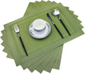 PIGCHCY Heat Insulation Non Slip Plastic Placemats, Washable Easy to Clean by PIGCHCY