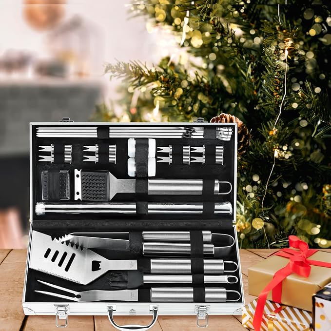 POLIGO 22PCS Heavy Duty BBQ Grill Accessories Set, Non-Slip Grill Tools - Image 9