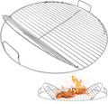 Coolbird Hinged Cooking Grate for 22 Inch Charcoal Grill, Iron Replacement by Coolbird