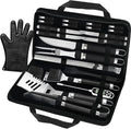 POLIGO 26PCS BBQ Accessories for Outdoor Grill Utensils Set Stainless Steel BBQ by POLIGO