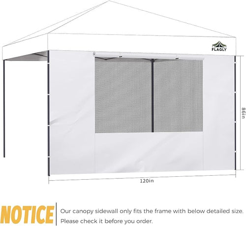 10x10 Pop Up Canopy Sidewall - Image 2
