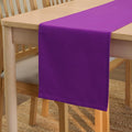 Encasa XO Table Runner 13"x104" Long | Cotton Canvas Fabric | Purple Solid by EncasaXO