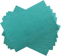 Gugrida Placemats Set of 6 Plaid Checkered Blue PVC Placemat by Unknown