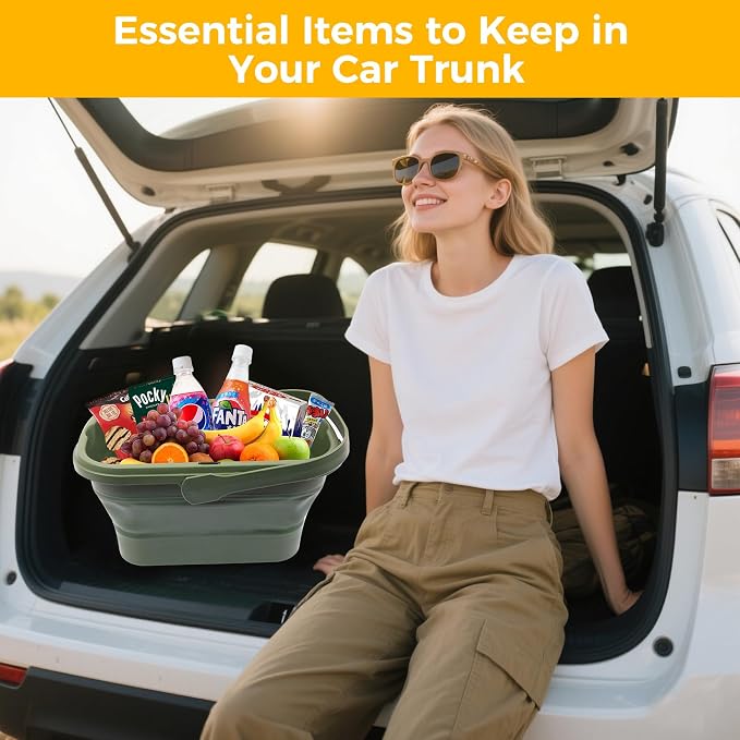Picnic Basket for 2 Person, Foldable Bucket - Image 7