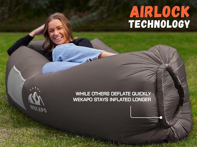 WEKAPO Inflatable Sun Lounger, Air Sofa, Waterproof and Leak-Proof, Picnics and - Image 5