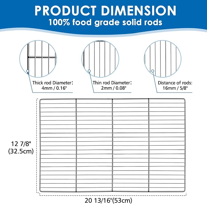 KEESHA BBQ Grill Mesh Metal Stainless Steel Barbecue Grill Grates - Image 2
