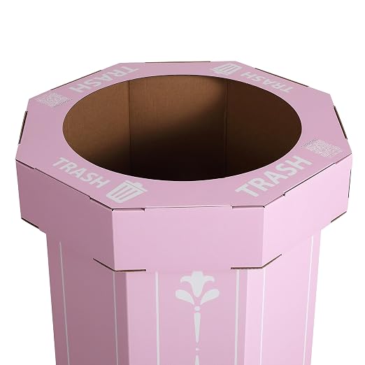 Eyely MPH1301D-SET2 Sal 25-Gallon Disposable Corrugated Cardboard Event Trash - Image 6