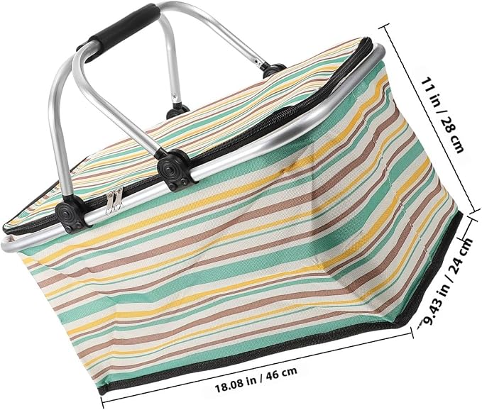 GALPADA Insulated Picnic Basket Multi-Function Cooler Bag - Image 2