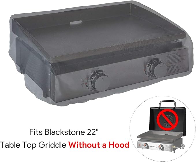 22 Inch Griddle Cover Kit, Heavy Duty 600D Waterproof Polyester Carry Bag - Image 2