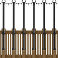 6 Pack String Light Poles, 5Ft Metal Poles by NUERPO