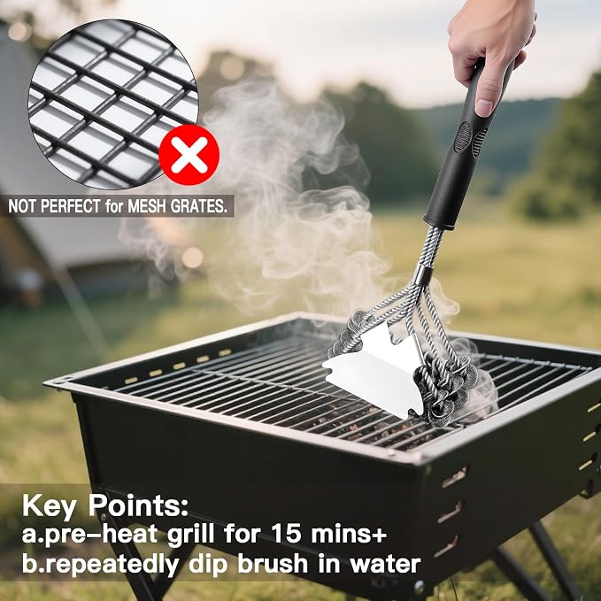 Grill Brush and Scraper Bristle Free Safe BBQ Brush - Image 9