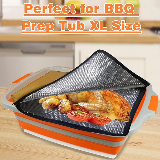 16L Black Collapsible BBQ Prep Tub - Image 7