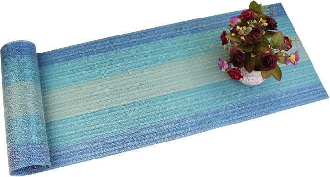 PIGCHCY 72 inches Table Runner, Table Centerpiece, Heat Resistant Vinyl Woven by PIGCHCY