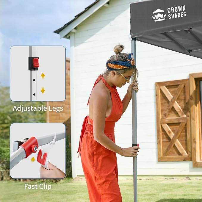 CROWN SHADES 12x12 Pop Up Canopy Tent Instant Commercial - Image 4
