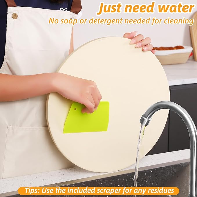Pizza Stone 5 PCS Set, 15 Inch Large Round Pizza Stone Set - Image 7