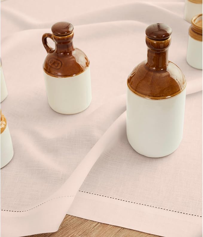 Solino Home Linen Pink Table Runner 132 Inches Long - Image 3
