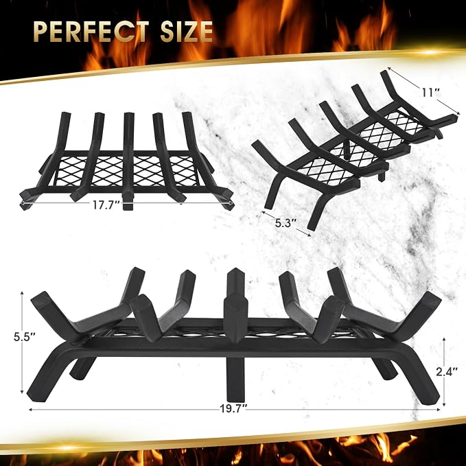G GOOD GAIN Fireplace Grate - Image 6