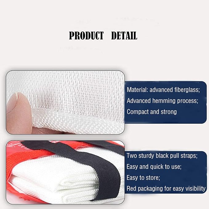 TONYKO Emergency Fire Blankets, Flame Retardant Protection and Heat Insulation - Image 2