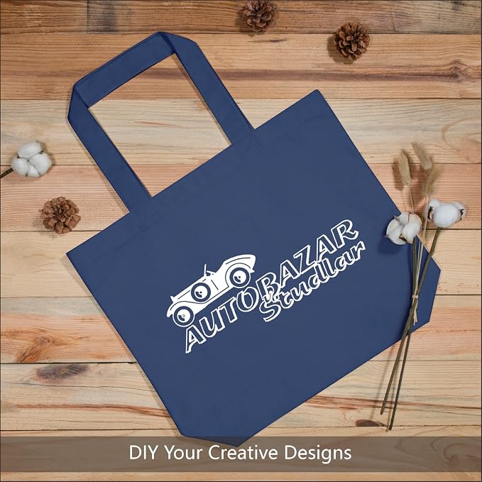 TOPDesign 1-Pack Super Strong Large 12oz Cotton Canvas Tote Bag, Reusable - Image 3