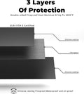 Grill Pad Floor Mat, Fireproof Silicone Fiberglass Under Grill Mat