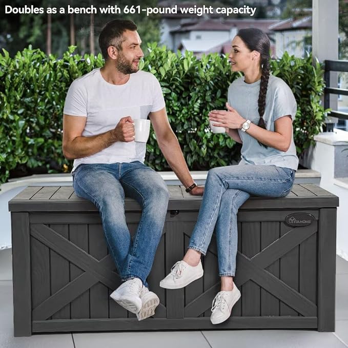 YITAHOME 120 Gallon Large Outdoor Storage Box - Image 2
