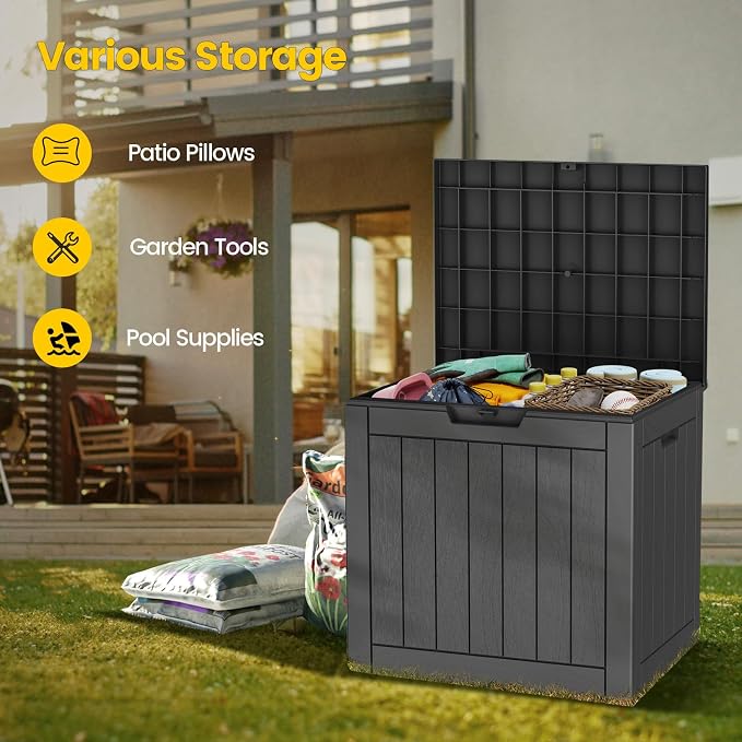 Zapdos Outdoor Storage Box, 31 Gallon Deck Box Indoor and Outdoor Use, - Image 3