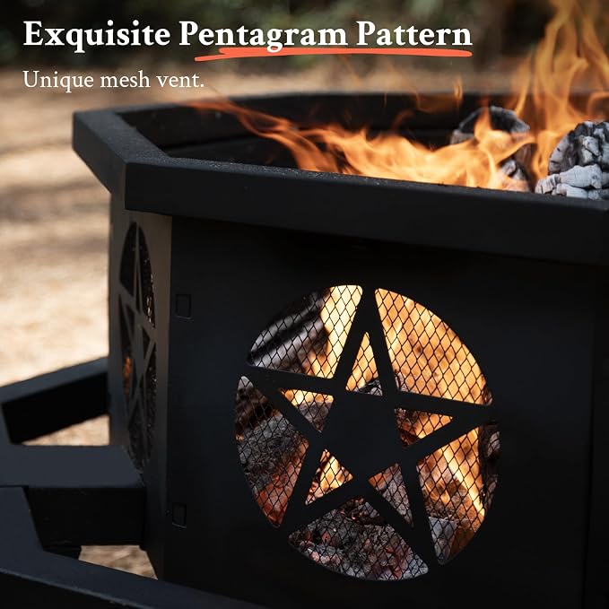 43 Inch Octagonal Fire Pit - Image 4