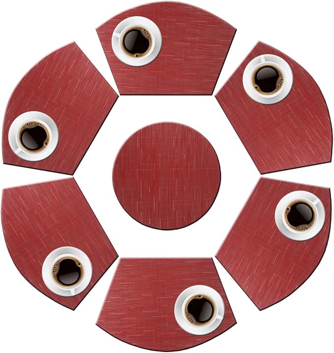 PIGCHCY Wedge Shaped Placemats Set of 6 - Image 4