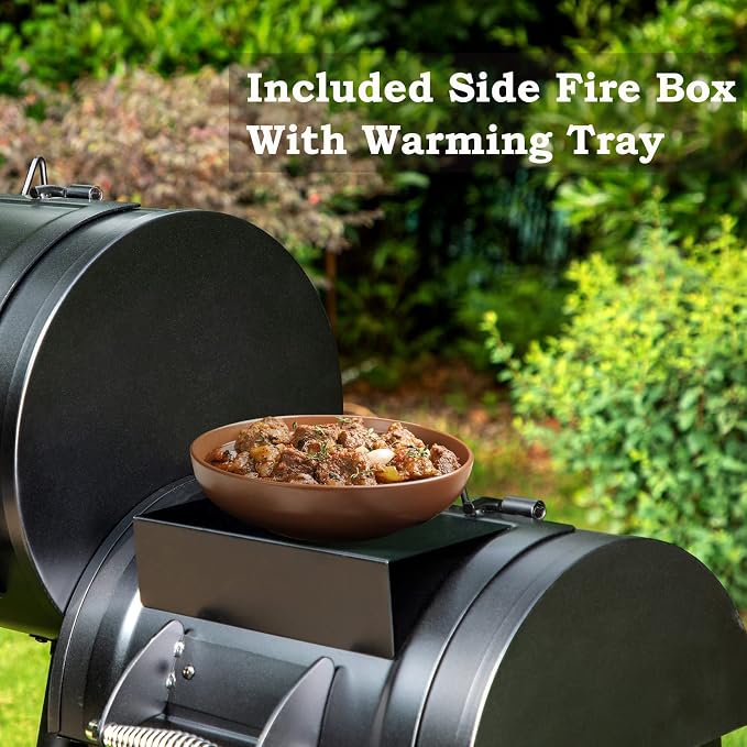 Sophia & William Heavy-Duty Charcoal Outdoor Smoker Grills, Extra Large Offset - Image 4
