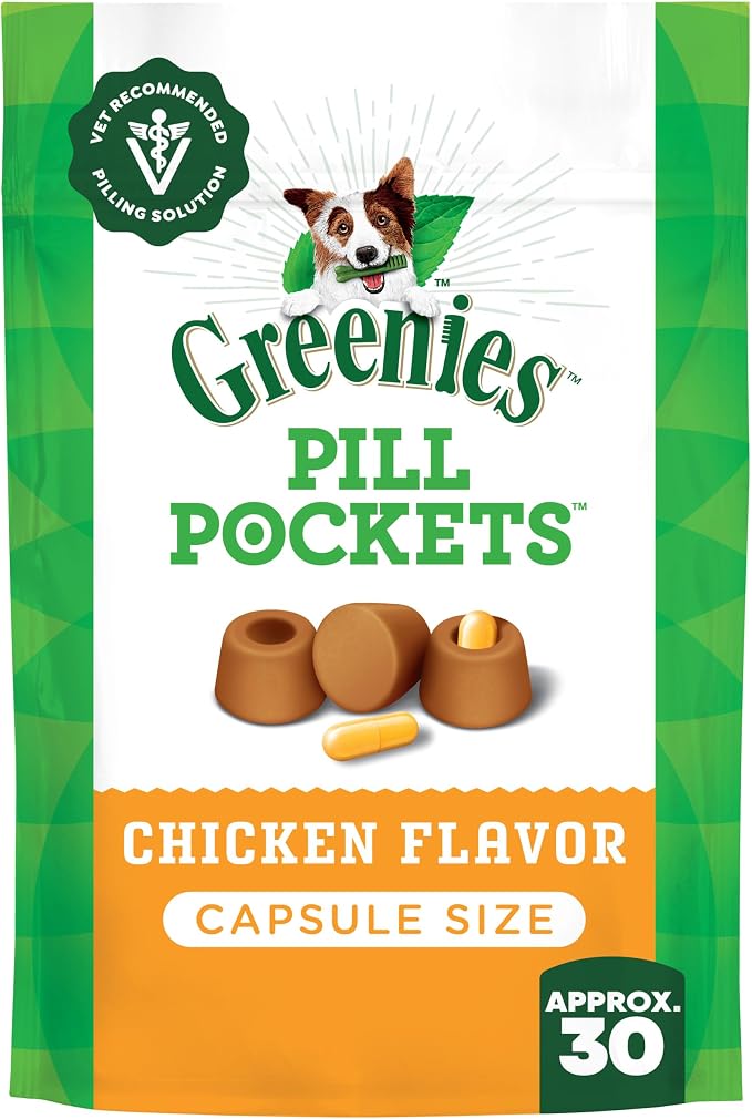 Greenies Pill Pockets for Dogs Large Size, Soft Dog Treats, Chicken Flavor by GREENIES