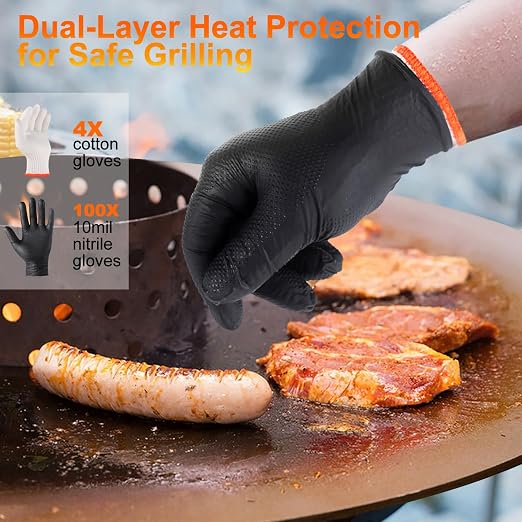 BBQ Gloves for Grilling Disposable Heat Resistant - Image 4