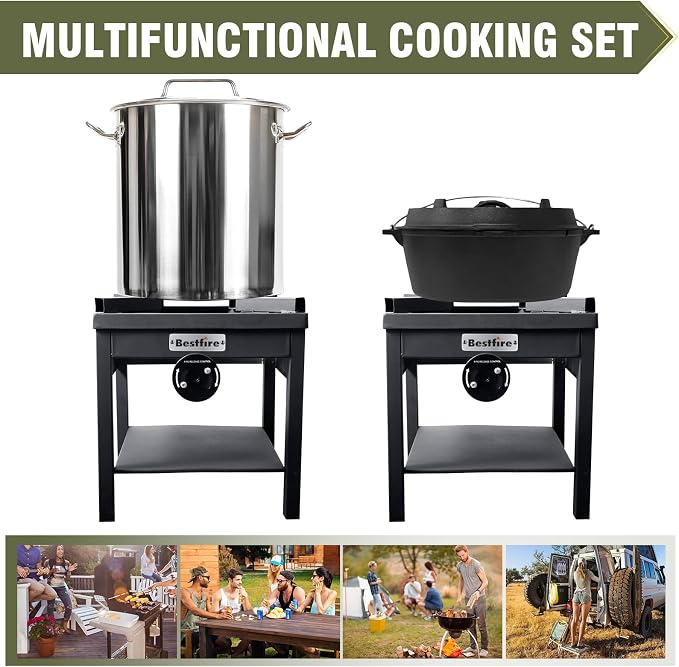 Bestfire 260, 000 BTU Outdoor Propane Gas Stove - Image 6