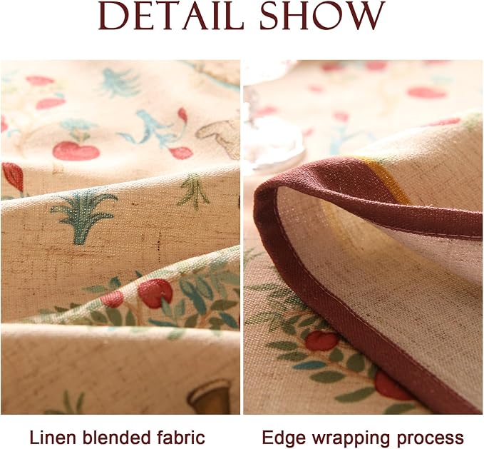patdrea Designer Vintage Beige Tablecloth - Image 5