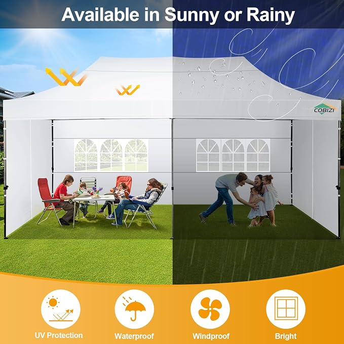 COBIZI 10x20 Pop up Canopy Tent - Image 7