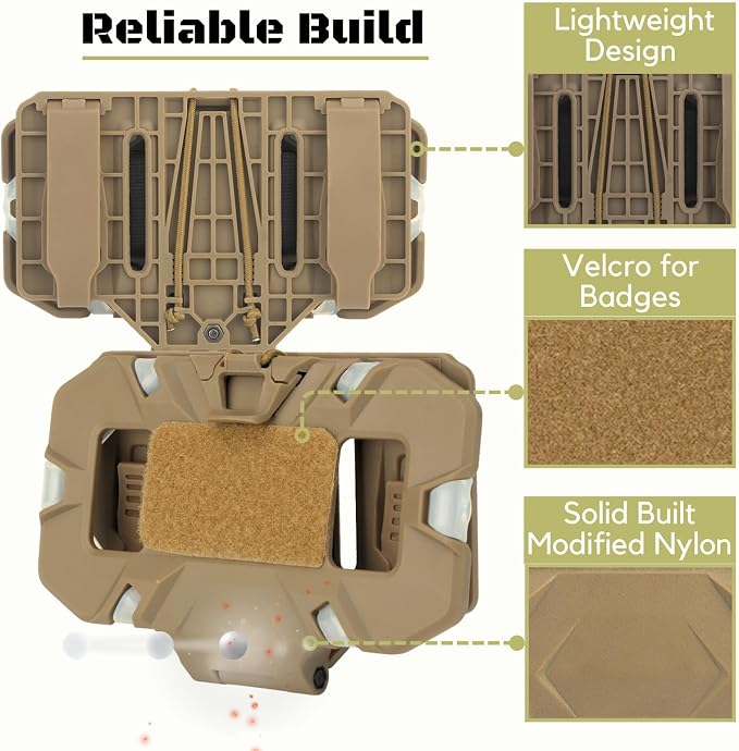 Let Me Be Tactical Plate Carrier Molle Phone Carrier Vest Attachments, Outdoor - Image 5