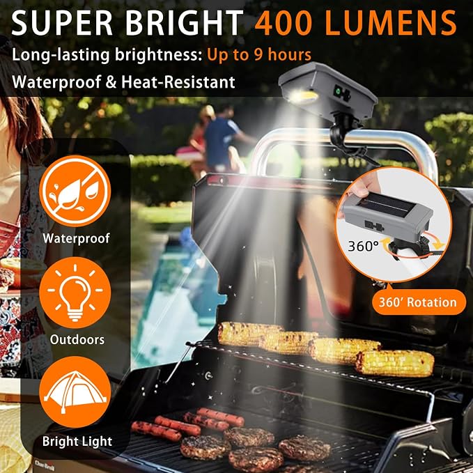 BBQ Grill Light for Blackstone Weber Griddle, Rechargeable BBQ Grill Lights for - Image 6