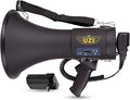 Uzi High Power Loud Big Bluetooth Megaphone 50W, Professional Bullhorn by UZI