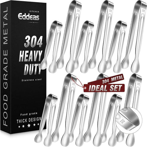 12PCS Ice Tongs Mini Sugar Tong by Eddeas