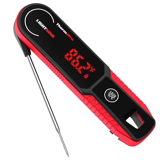 ThermoPro Lightning 1-Second Instant Read Meat Thermometer, Kitchen Food by ThermoPro