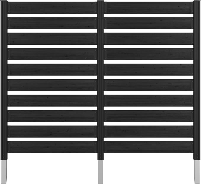 MUPATER 60” H×78” W Outdoor Privacy Screen, Wood Privacy Fence Panel by MUPATERHome