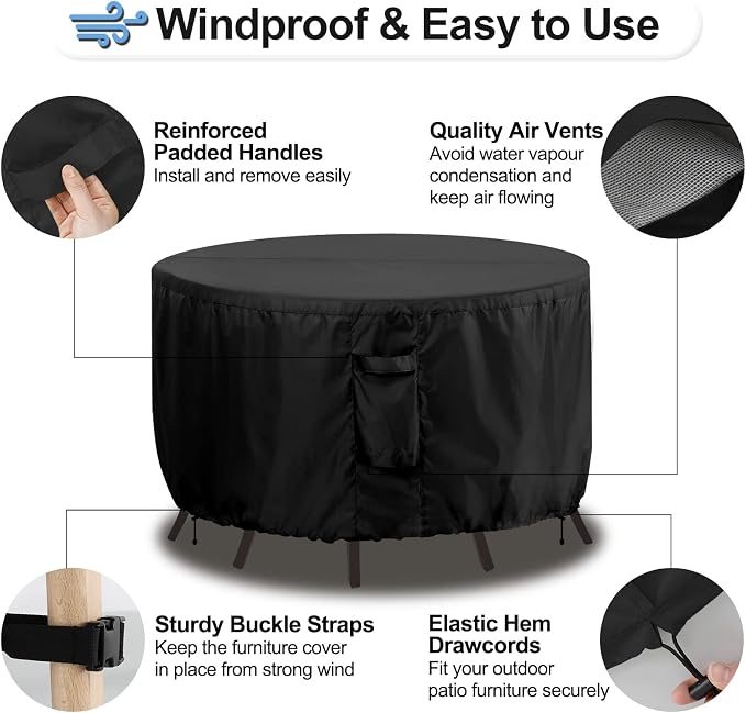 OutdoorLines Outdoor Waterproof Patio Table Furniture Set Covers - Image 5