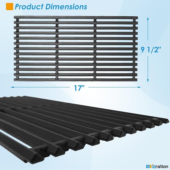 17" Grill Grates and Emitter for Charbroil TRU Infrared 4-Burner 463255020 - Image 6