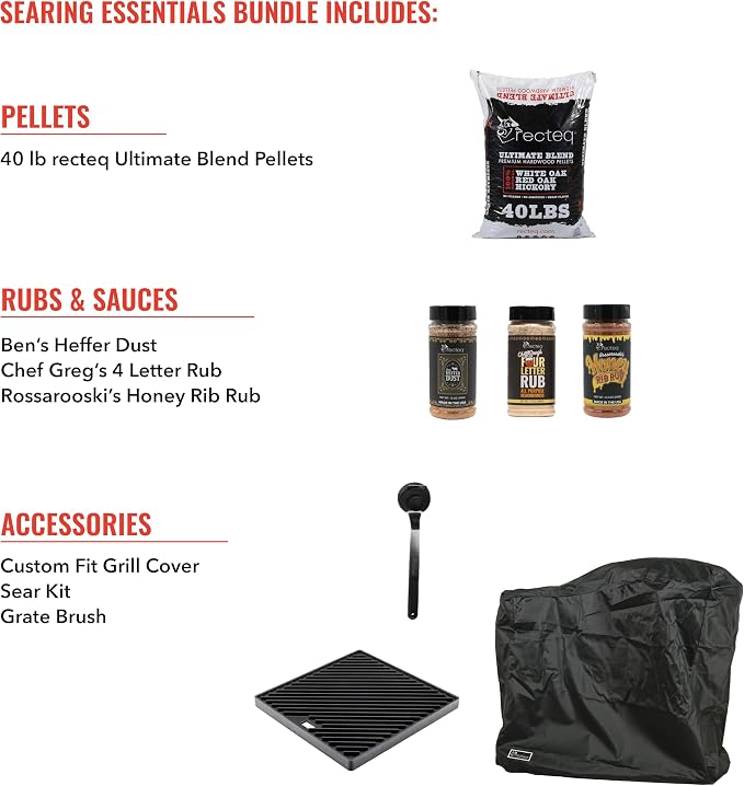 recteq Pellet Grill RT-B380 Bullseye + Searing Essentials Bundle, and Electric - Image 3